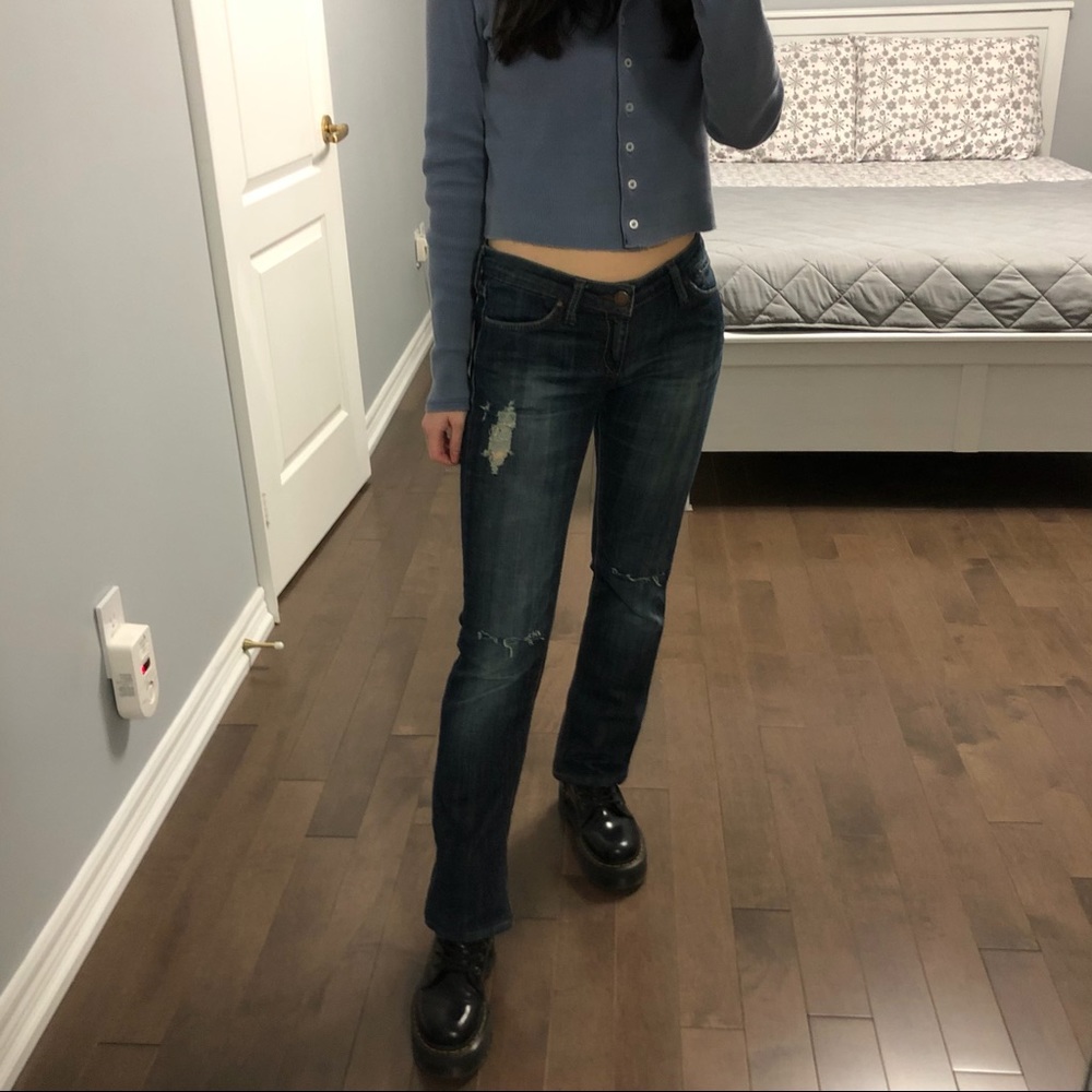 90s Mavi Blue Ripped Jeans